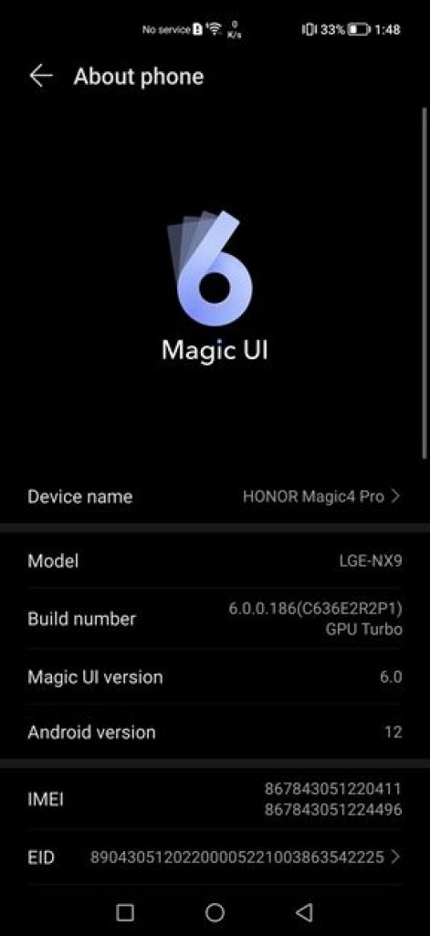 HONOR Magic4 Pro Review - System (4)