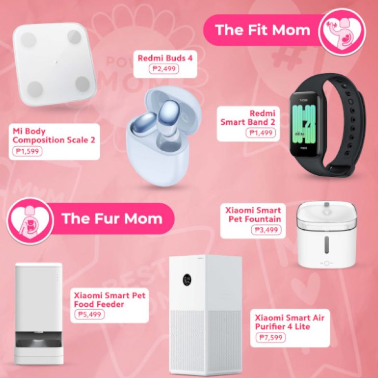 Xiaomi Mother's Day 2023 Gift Guide - fit mom and fur mom
