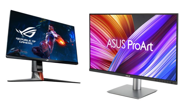 ASUS ProArt Display PA24ACRV and ASUS ROG Swift 360Hz PG27AQN Computex 2023 featured image