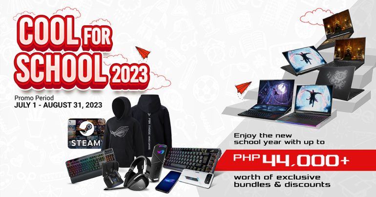 ASUS and ROG Cool for School 2023 promo ROG