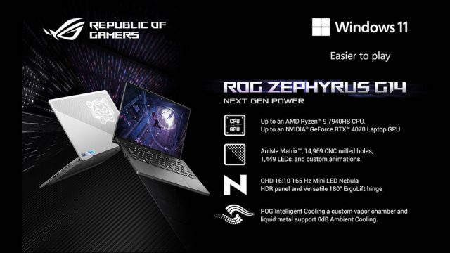 ROG Zephyrus G14 launch banner