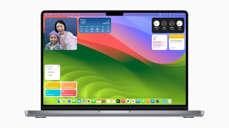 macOS Sonoma WWDC 2023 widgets 1