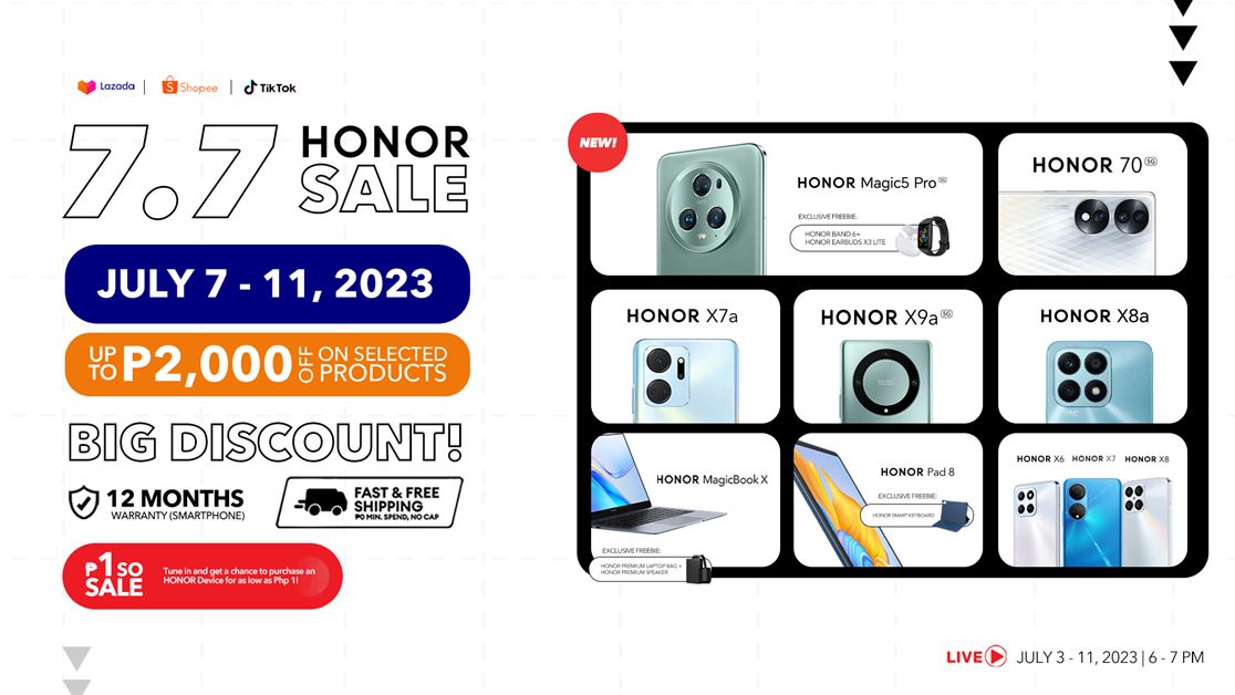 HONOR Super 7.7 Sale: Piso Sale and Up to 30% Off on Select Devices