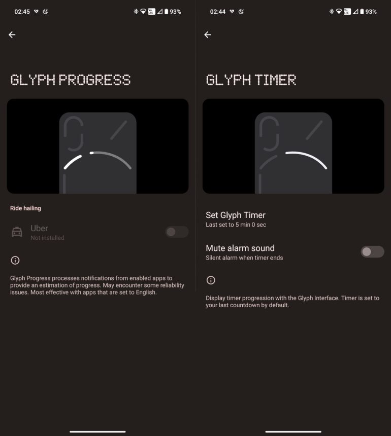 Nothing Phone (2) review Glyph Interface customization utility