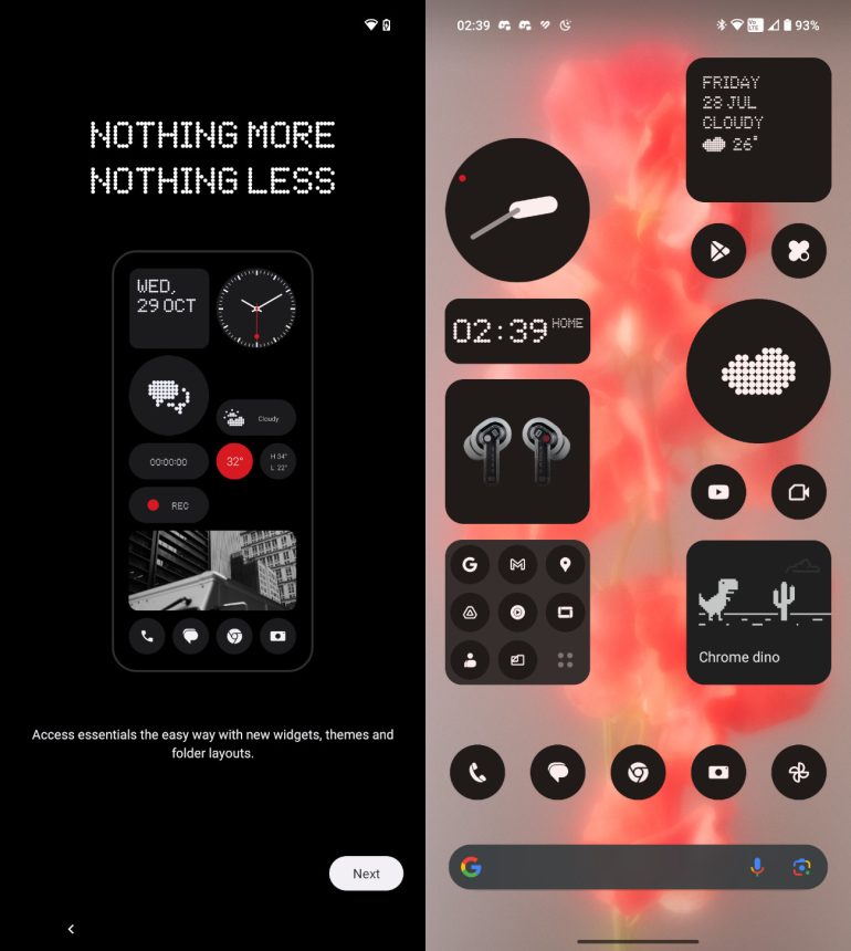 Nothing Phone (2) review Nothing OS 2.0 new widgets