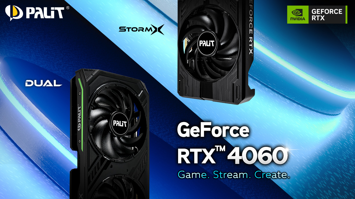 Palit RTX 4060 Dual and StormX Series Launched
