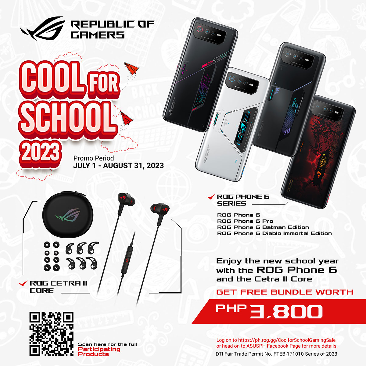 ROG Cool for School 2023 ROG Phone 6 Inner KV Bundle
