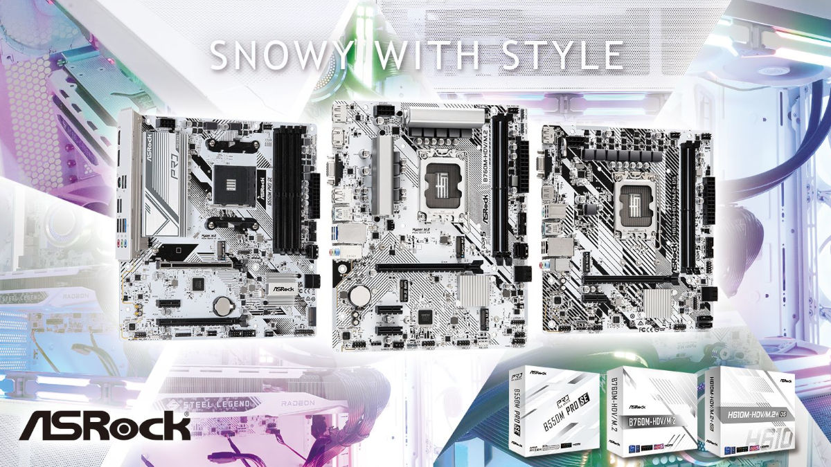 ASROCK Launches Its All-White Motherboards for Intel and AMD