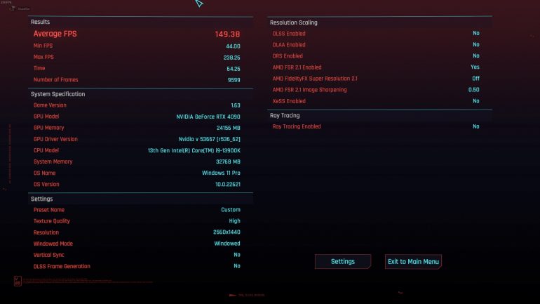 Gadget Pilipinas Benchmarks In Game Benchmark Tool