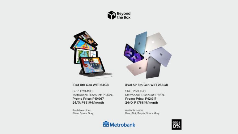 Beyond the Box Metrobank September Flash Sale iPad