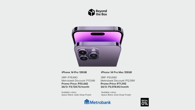 Beyond the Box Metrobank September Flash Sale iPhone 14 Pro
