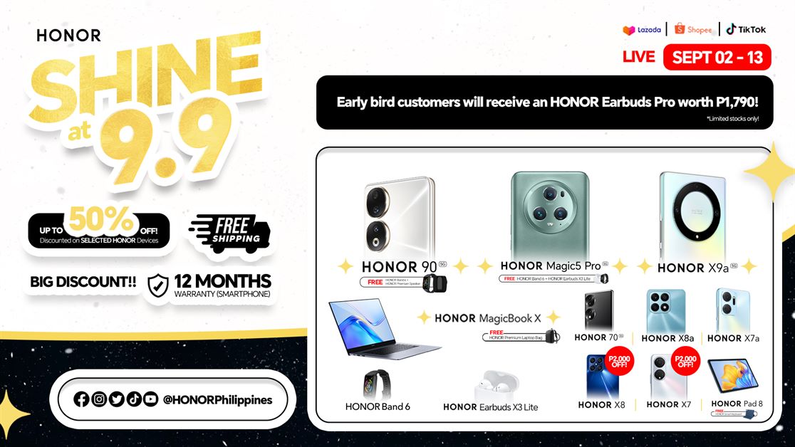Catch Exciting Deals on HONOR Products this 9.9!