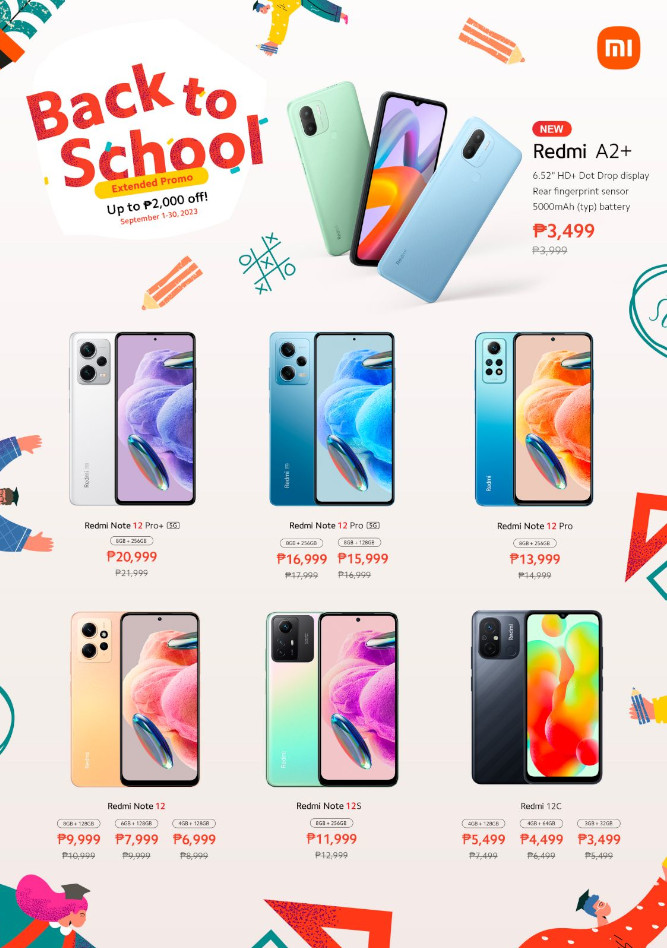 Xiaomi Extended Back to School Promo smartphones