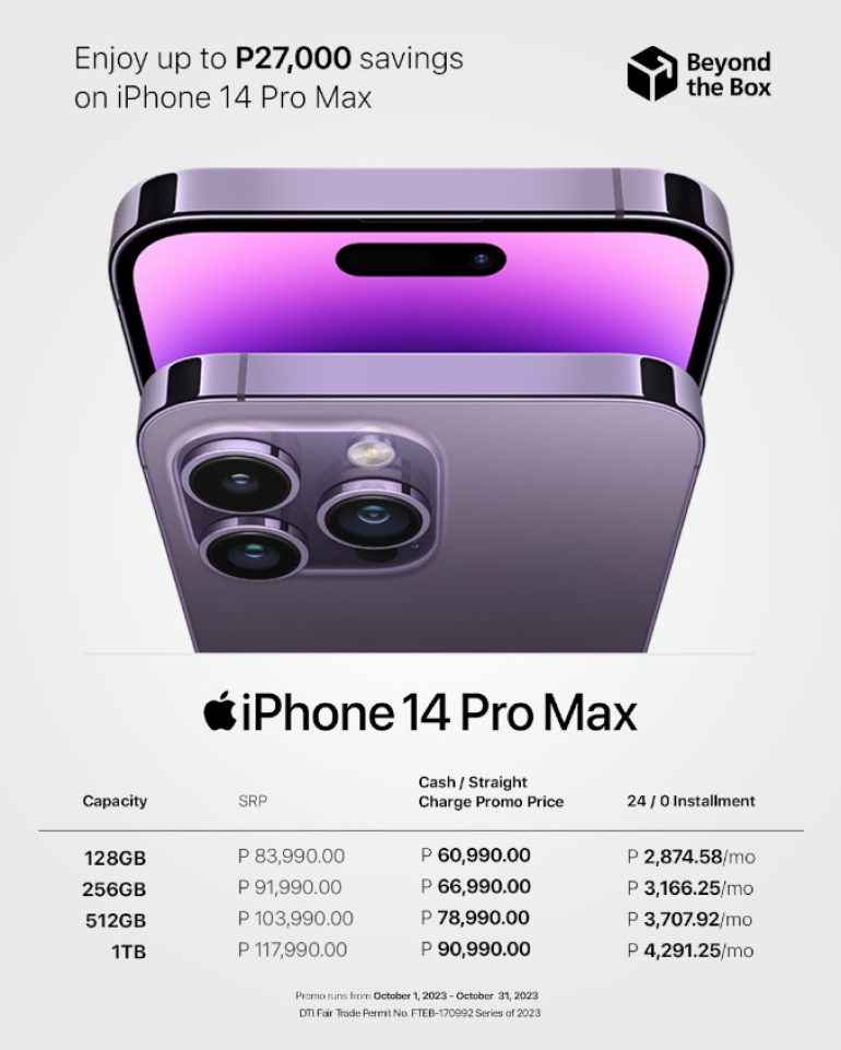 Beyond the Box iPhone 14 Pro Max promo poster