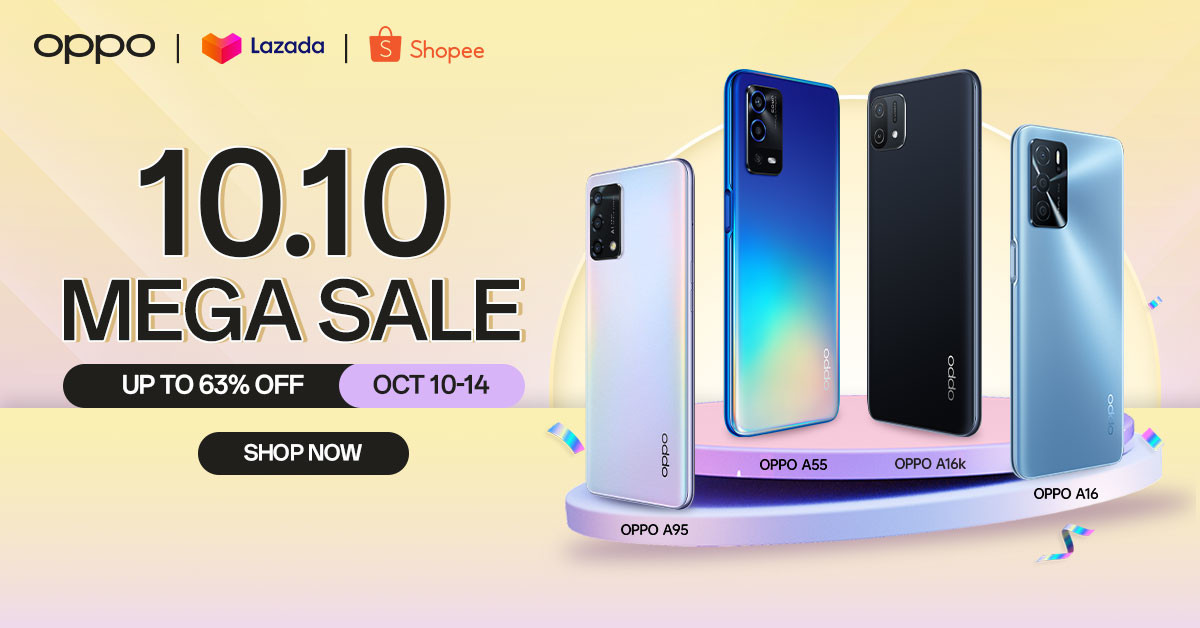 Enjoy Deals of up to 63% Off on OPPO Devices During the 10.10 Sale