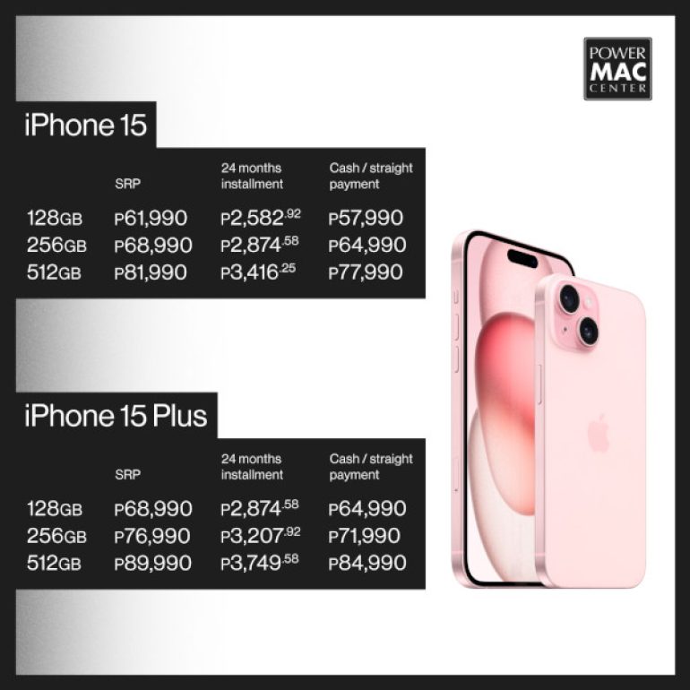 iPhone 15 series PMC pre order iPhone 15 and 15 Plus