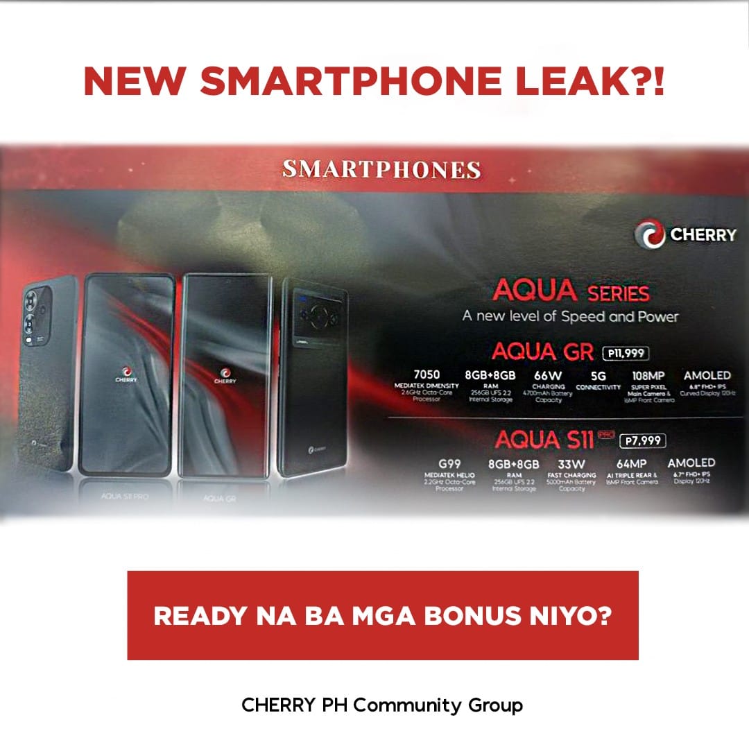 CHERRY AQUA GR and S11 Pro Set to Debut in PH Soon?