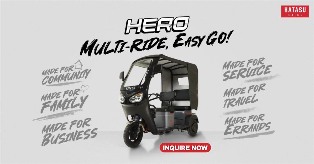 HATASU HERO ebike Set to Launch in PH on November 14