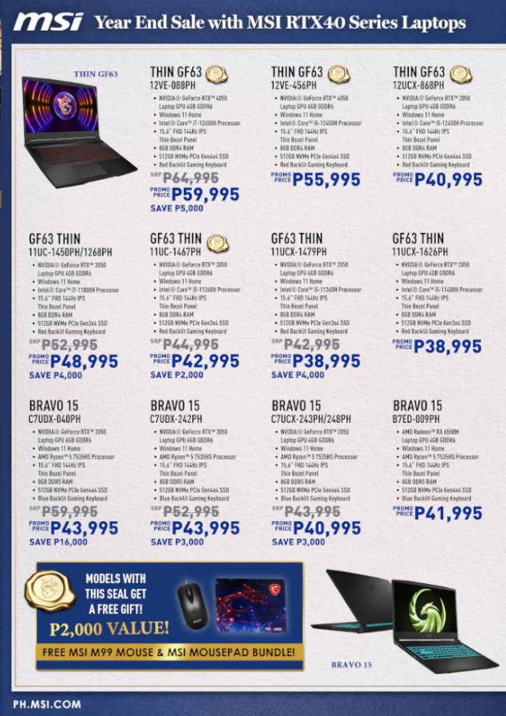 MSI Laptop Year End Sale 2023 3