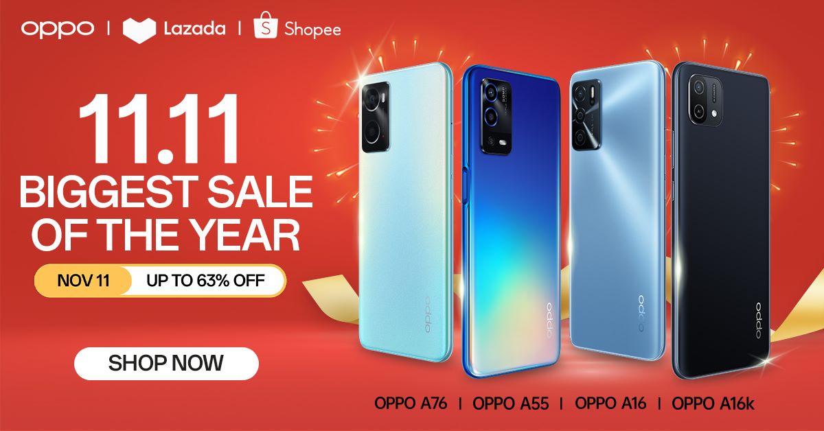 Get Ready for OPPO’s 11.11 Sale with up to 63% Off on Select Products!