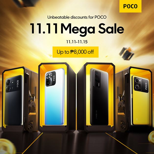 Get up to 44% Off on Select POCO Smartphones via Lazada and Shopee this 11.11!
