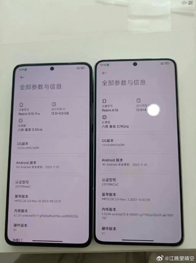 Redmi K70 and K70 Pro 2