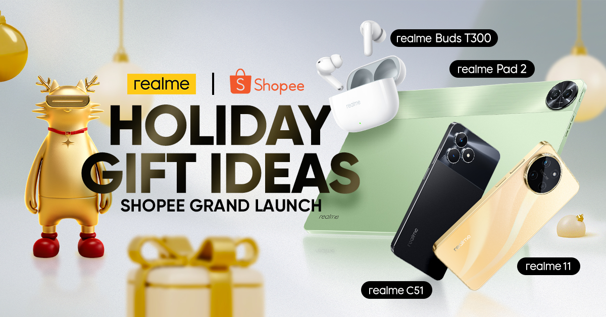 Check Out realme’s Unbeatable Pre-Holiday Deals at the Shopee Grand Launch!