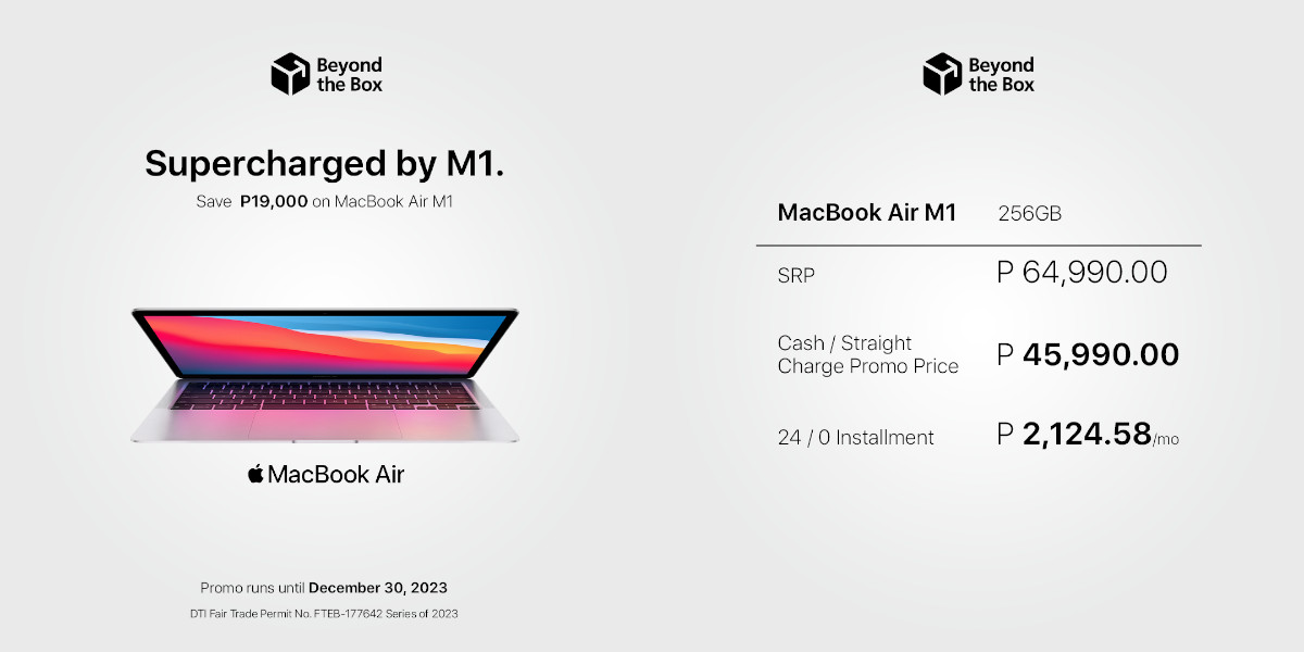 Beyond the Box Apple Holiday Sale MacBook Air M1