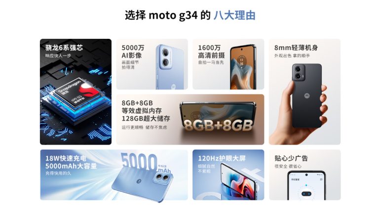 Motorola moto G34 launch highlights