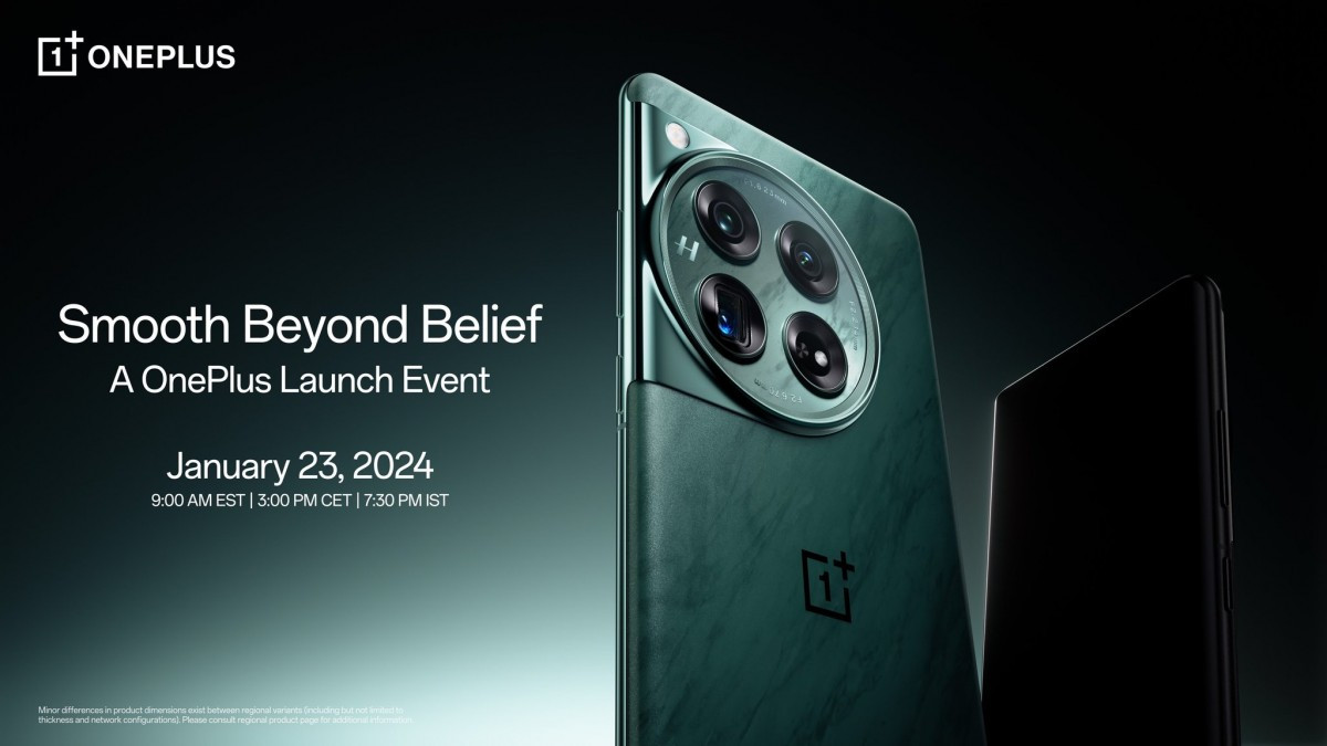 OnePlus 12 Global Launch Event to Be Held on January 23