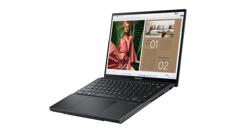 ASUS Zenbook Duo (2024) CES 2024 Laptop mode