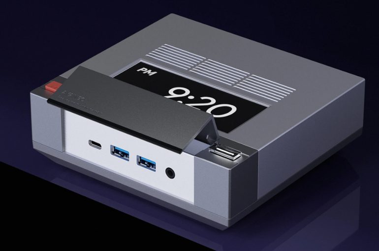 AYANEO AM02 mini PC reveal front ports