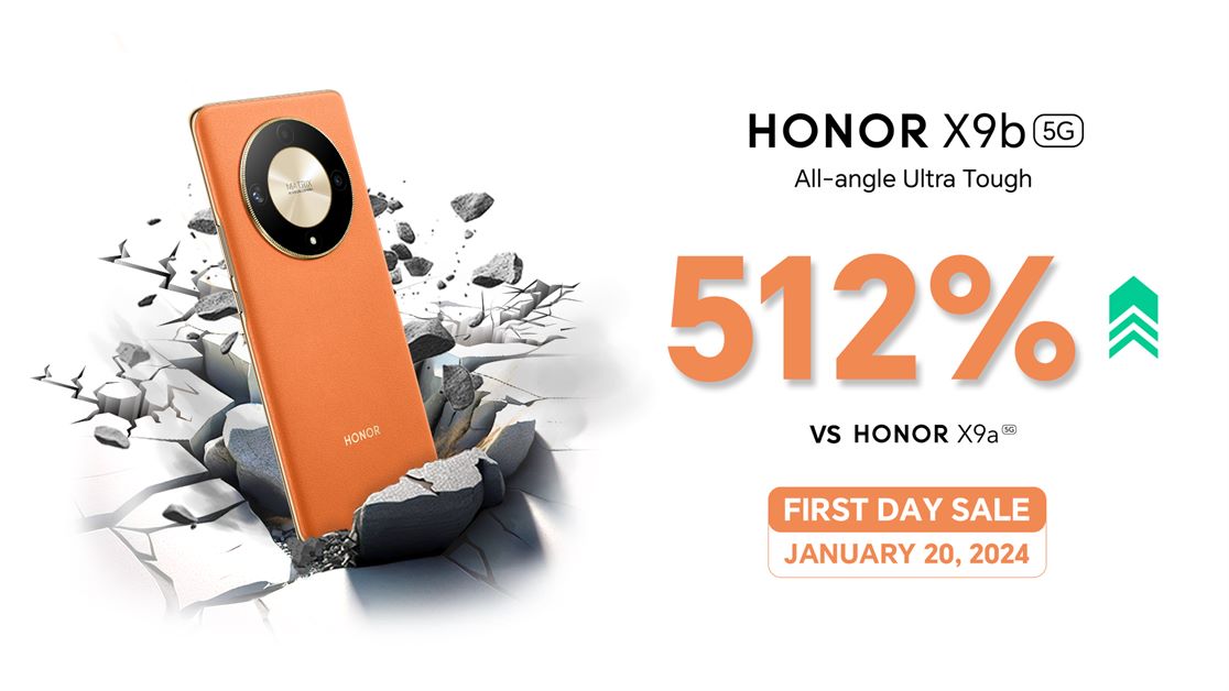 HONOR X9b 5G is a Smash Hit with a 512% Surge in Sales