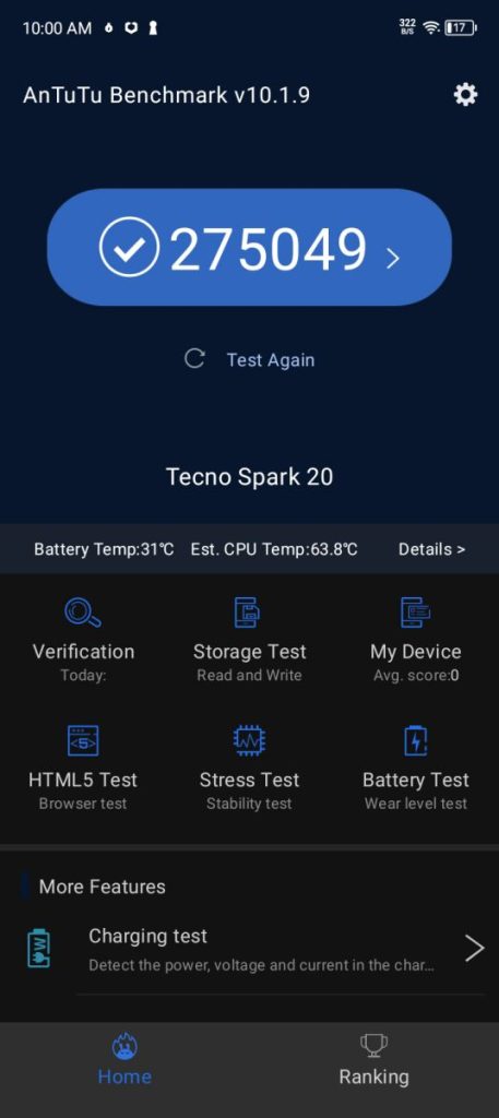 TECNO Spark 20 System 41