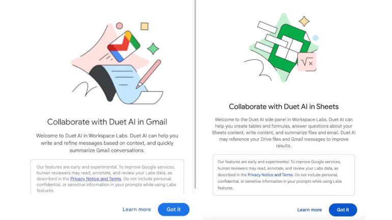 Google Duet AI Workspace Labs 2