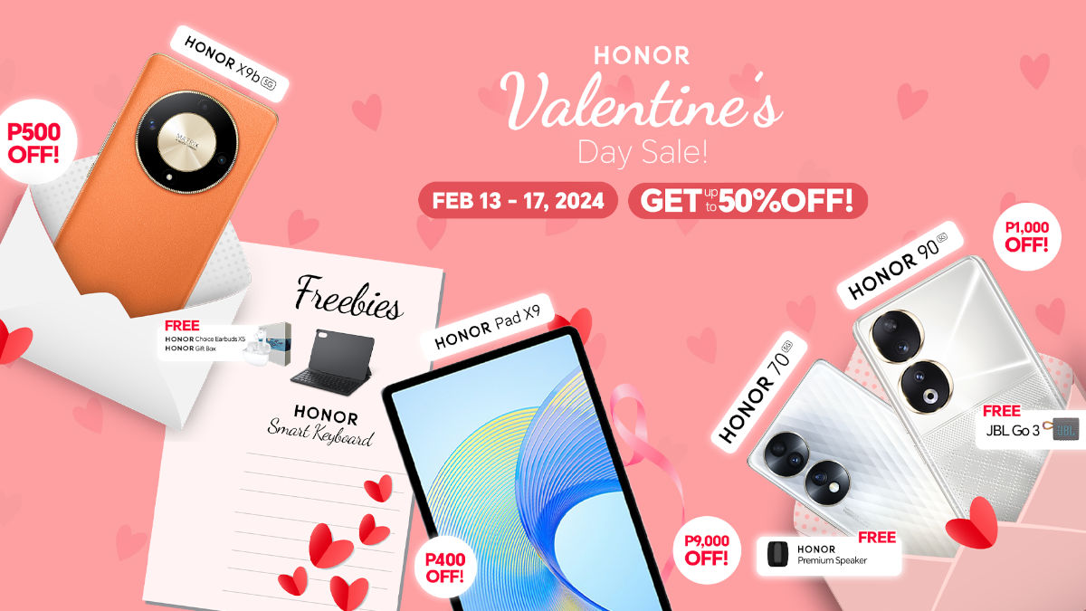 HONOR Announces Valentine’s Day Sale with Up to 50% Off on Selected Gadgets