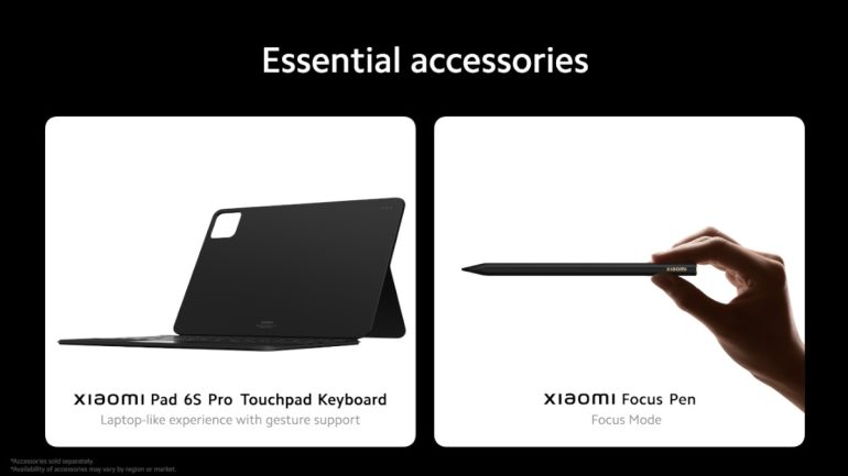 Xiaomi Pad 6S Pro 12.4 global launch accessories