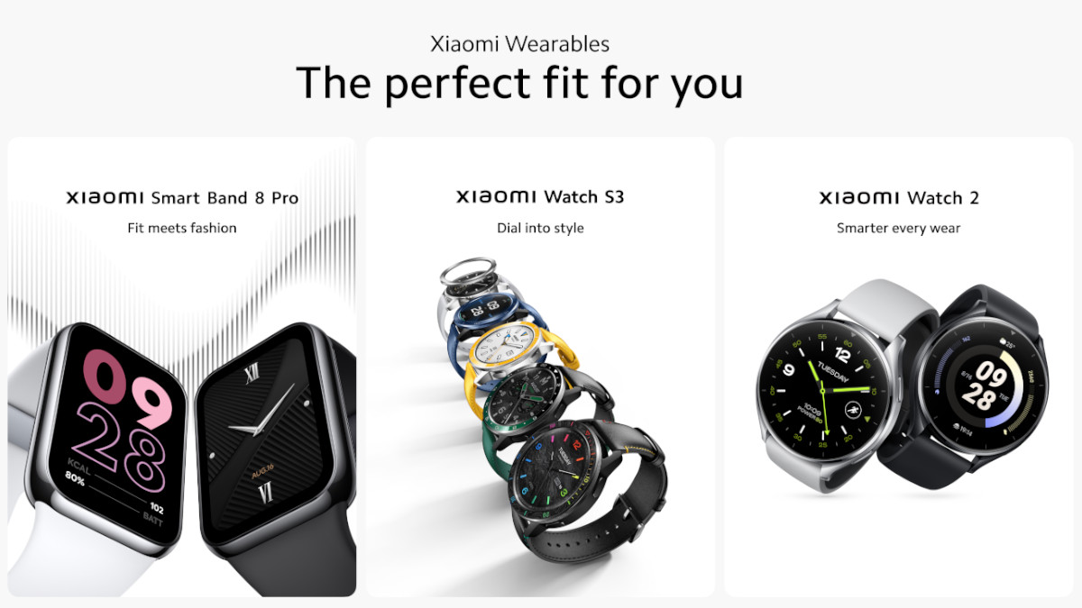 Xiaomi Watch S3, Smart Band 8 Pro, and Watch 2 Showcased During MWC 2024