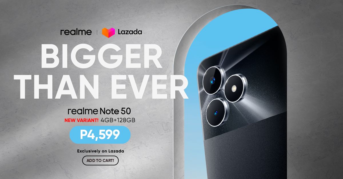 realme Note 50 gets 128GB storage variant, launches February 21 on Lazada