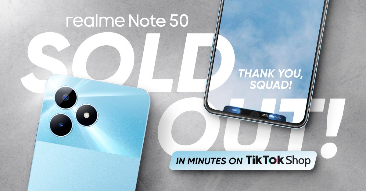 realme Note 50 Sold Out: Fastest Selling Smartphone on TikTok Shop