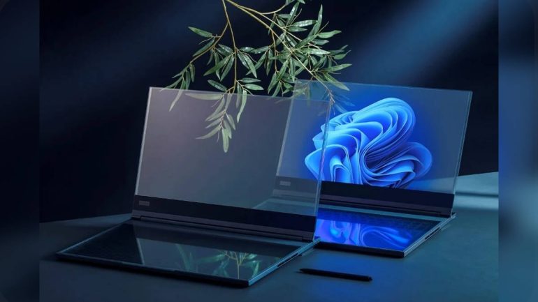 ThinkBook transparent laptop