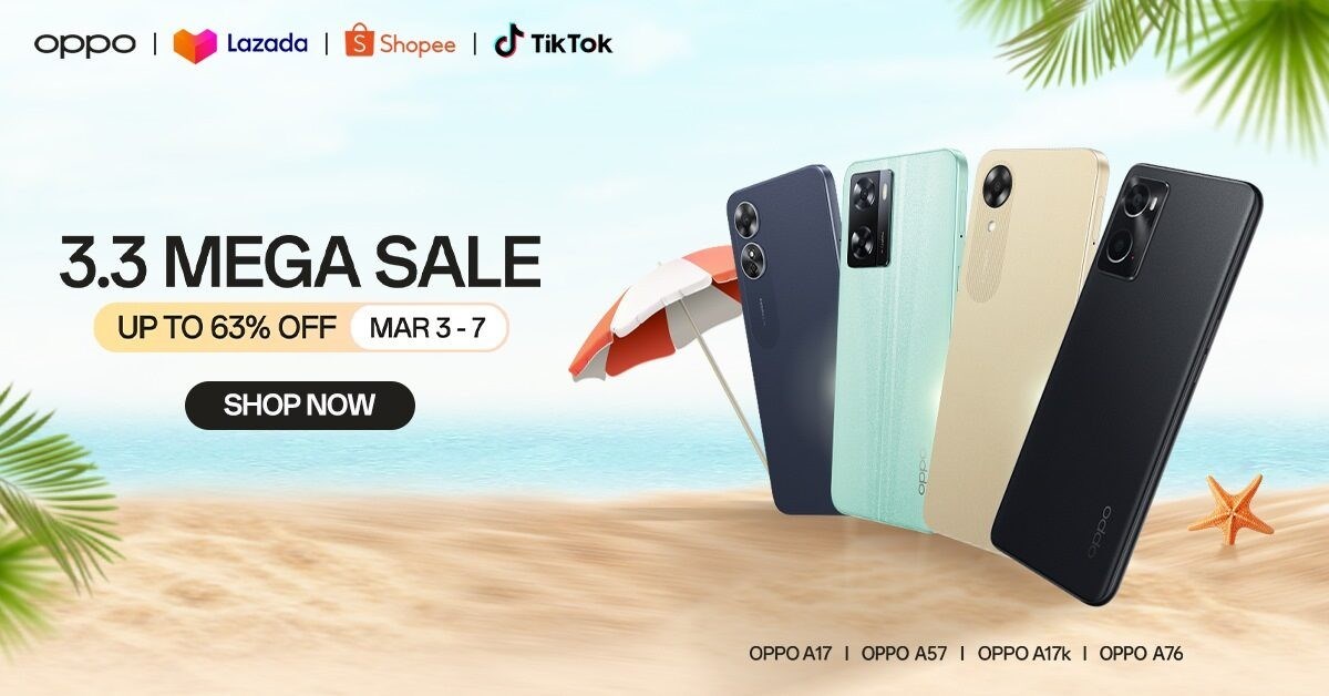 OPPO to Offer Big Discounts and Freebies on 3.3 Mega Sale