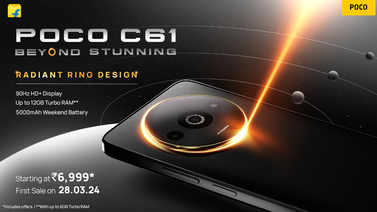 POCO C61 with 90Hz Panel Unveiled in India