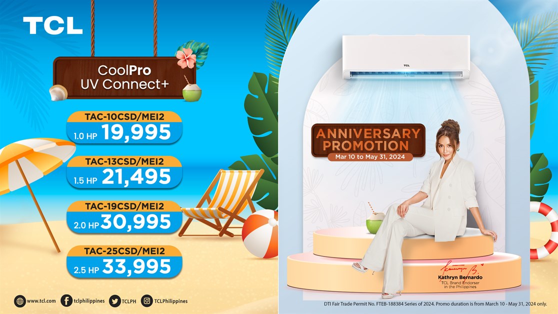 TCL’s Summer-Ready Anniversary Aircon Promo Offers Huge Discounts