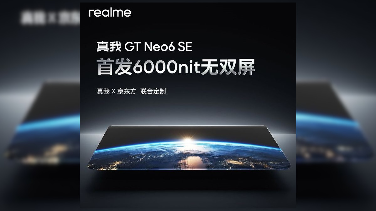 realme GT Neo6 SE Confirmed to Have a 1.5K LTPO OLED Panel and More