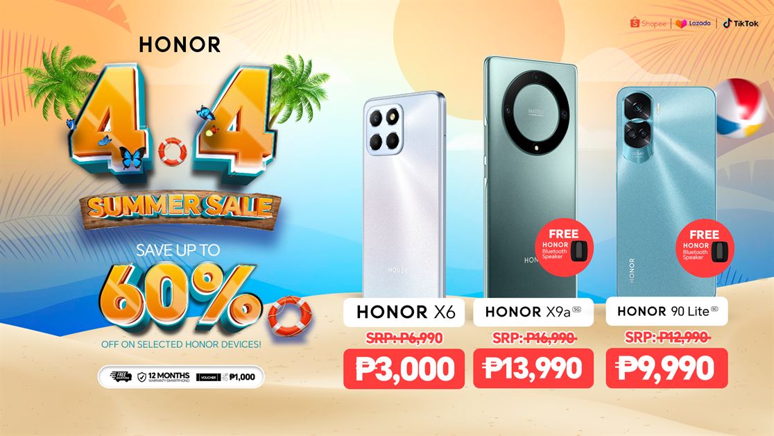 Get the HONOR X6, HONOR X9a 5G, and More on Sale from April 1 to 8!