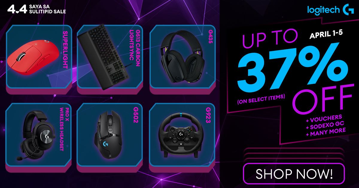 Logitech Offers Massive Discounts on Gaming Gear for Lazada’s 4.4 Sale
