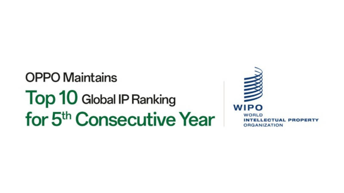 OPPO Maintains Top 10 Global IP Ranking for Fifth Consecutive Year