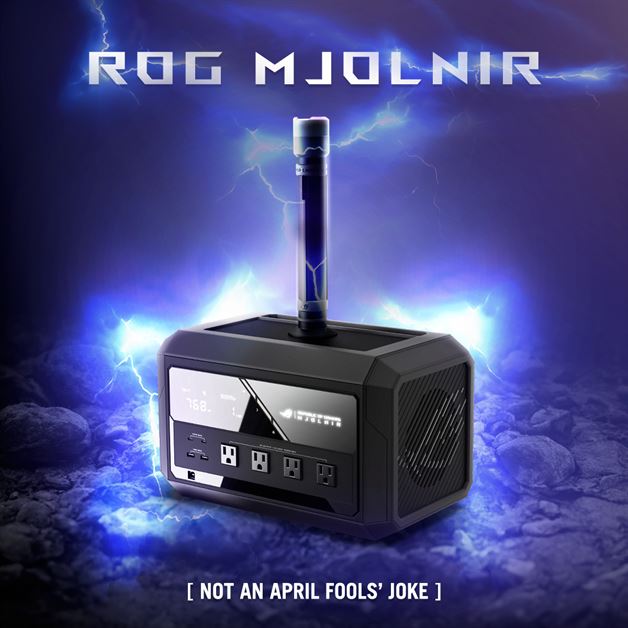 The ROG Mjolnir Looks Like a Power Station with Fancy Lighting