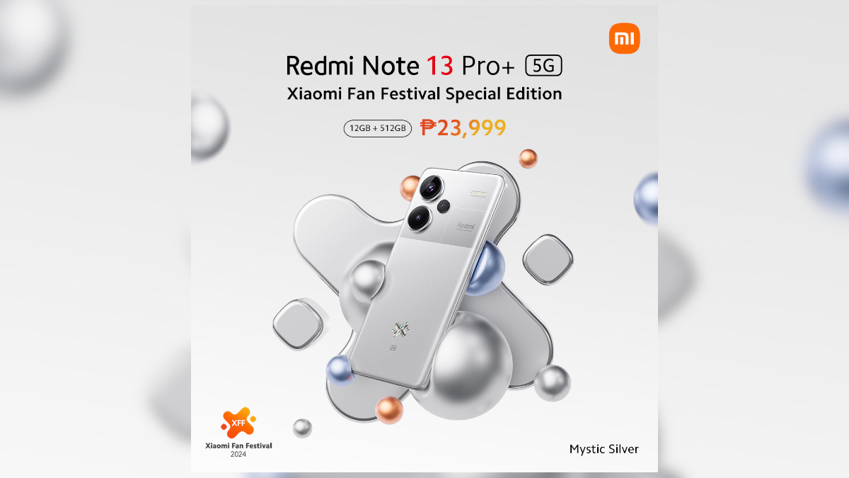 Redmi Note 13 Pro+ 5G Mystic Silver Limited Color Available in PH Starting April 2